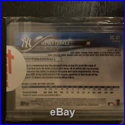 2018 Topps Sapphire Chrome on-card autograph auto BLUE Refractor Gleyber Torres