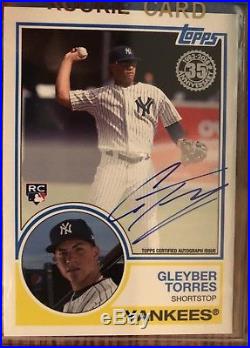 2018 Topps Series 2 GLEYBER TORRES 1983 Auto RC #83A-GT
