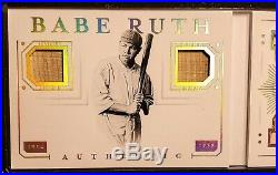 2019 Panini National Treasures Babe Ruth Ty Cobb Autograph Auto Signed Relic 1/1