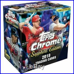 2019 Topps Chrome Sapphire Online Only Edition Factory Sealed Box