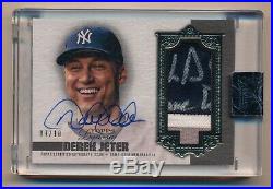 2019 Topps Dynasty DEREK JETER Encased Game Used Patch Auto #7/10