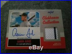 2019 Topps Heritage Clubhouse Collection Aaron Judge Auto Jersey /25 yankees hot