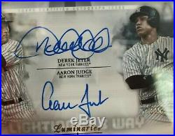 2019 Topps Luminaries Derek Jeter & Aaron Judge Dual Auto/Autograph #3/5 Yankees