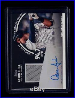 2019 Topps Series 2 AARON JUDGE Relic Auto Significant Statistics AUTOGRAPH #/10
