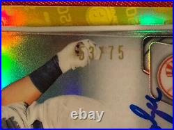 2020 1st Bowman Chrome Yellow Refractor Anthony Volpe Auto Rookie Card RC 53/75