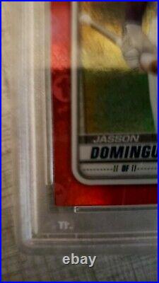 2020 Bowman 1st Edition Jasson Dominguez Red Foil 2/5 (Huge Investment Opp!)