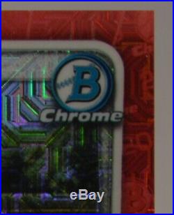 2020 Bowman Chrome Mega Box 1st JASSON DOMINGUEZ RC Mojo Refractor RED 4/5 RARE