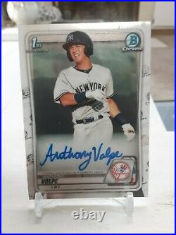 2020 Bowman Chrome Prospects Auto Anthony Volpe 1st Bowman NY Yankees RC