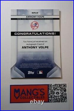 2020 Bowman Sterling Anthony Volpe Auto Prospect New York Yankees