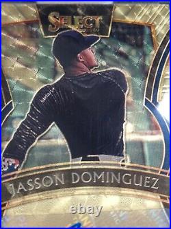 2020 Jasson Dominguez Auto Panini Select Gold Vinyl Card 1/1 Gem Mint NY Yankees