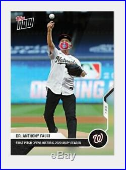 2020 TOPPS NOW DR FAUCI OPENING DAY YANKEES NATIONALS #2 Pre Sale
