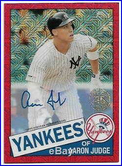 2020 Topps 35th Anniversary Red Auto Aaron Judge #4/5 #85c-27 Yankees Autograph