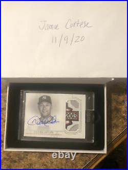 2020 Topps Dynasty #2 of 5 Derek Jeter Autographed and All Star Patch