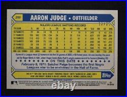2022 Archives Base Blue Foil #250 Aaron Judge /25 New York Yankees