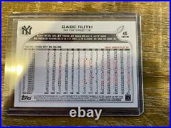 2022 Topps Baseball? BABE RUTH SSP #49? New York Yankees? CMP Code 561