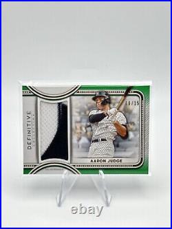 2022 Topps Definitive Aaron Judge Game Used Relic SSP 06/15 New York Yankees