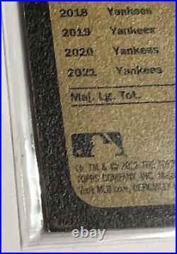 2022 Topps Heritage Aaron Judge Gold Chrome Refractor /5 New York Yankees