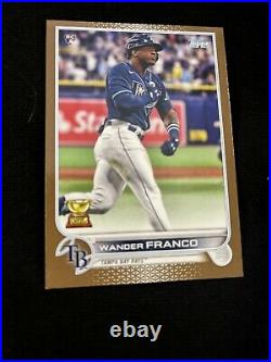 2022 Topps Series 1 WANDER FRANCO /2022 Gold Rookie Card Parallel #215