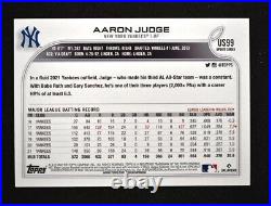 2022 Update Base Variation SSP #US99 Aaron Judge New York Yankees