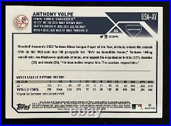 2023 Topps Chrome Update Sapphire RC Auto Anthony Volpe /199 New York Yankees