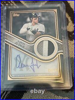 2023 Topps Series 1 AARON JUDGE New York Yankees Auto REVERENCE PATCH AUTO 4/10