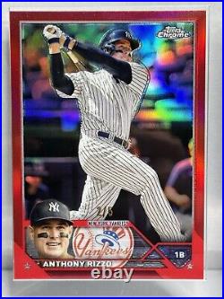 2023 Topps chrome 2/5 Anthony Rizzo True Red Refractor New York Yankees SSP