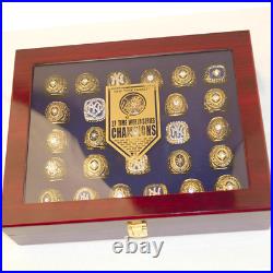 27 Rings Set New York Yankees Mlb World Series Championship Display Box Fan Gift