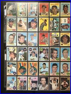 (425) Vintage 1950s 1960s Card Collection Lot Binder Mantle Koufax Mays Clemente