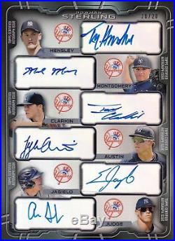 AARON JUDGE 2013 Bowman Sterling 5x7 NY YANKEES AUTO PSA/DNA 10 withT. Austin #/20