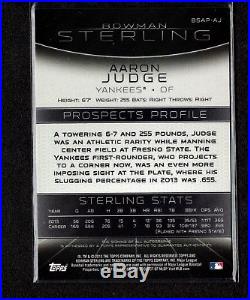 AARON JUDGE 2013 Bowman Sterling Prospects Autograph Auto BSAP-AJ Rookie Card RC