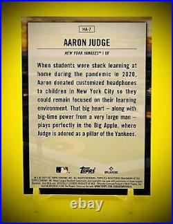 AARON JUDGE 2022 Topps Home Field Advantage All Rise Insert New York Yankees