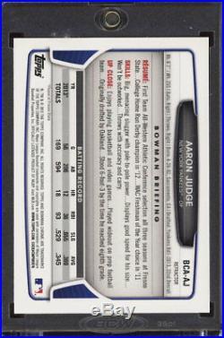 AARON JUDGE AUTO 2013 Bowman Chrome Draft REFRACTOR #BCA-AJ Rookie Card RC ROY