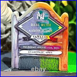 AARON JUDGE BABE RUTH New York Yankees Field of Dreams MLB Dual Bobblehead