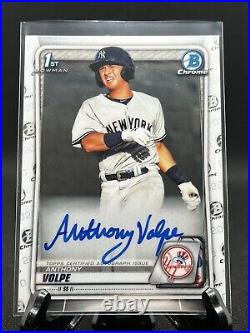 ANTHONY VOLPE 2020 1st Bowman Chrome Auto HOT New York Yankees Prospect