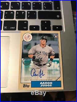 Aaron Judge 1987 2017 Topps 30th Anniversary Rookie Auto Update Yankees