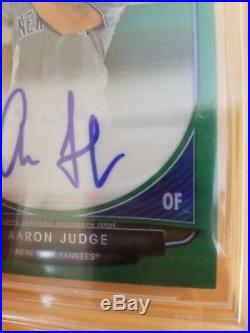 Aaron Judge 2013 Bowman Chrome Green Refractor Auto /75 Yankees Rookie Card