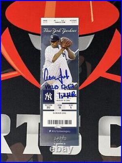 Aaron Judge Autographed MLB Debut Ticket New York Yankees 8/13/16 insc Fanatics