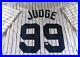 Aaron Judge / Autographed New York Yankees White Custom Baseball Jersey / Coa