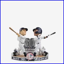 Aaron Judge & Babe Ruth New York Yankees 60 Home Run Club Dual Bobblehead MLB