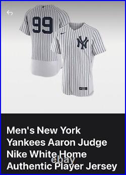 Aaron Judge New York Yankees Nike Home Authentic Player Jersey Men's Size 48 XL