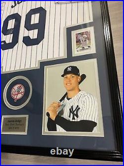 Aaron Judge Signed Framed New York Yankees Jersey WithCOA