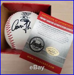 Aaron Judge autographed 2017 Home Run Derby MLB Baseball with COA incl hologram