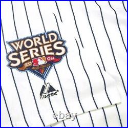 Alex Rodriguez 2009 New York Yankees World Series White Home Men's Jersey S-3XL
