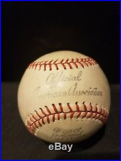 Amazing Babe Ruth Single Signed Autographed Baseball With JSA LOA Huge Blue Auto