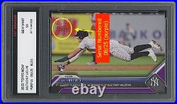 Anthony Volpe 2023 Topps Now Purple 1st Graded 10 Mlb Rookie Card Rc Yankees /25