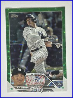 Anthony Volpe RC 2023 Topps Series 2 #460, Green Foil /499, New York Yankees