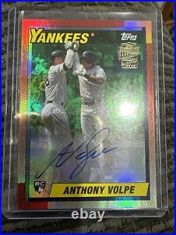 Anthony Volpe Topps Archives Autograph Rookie Card SP 17/99? New York Yankees