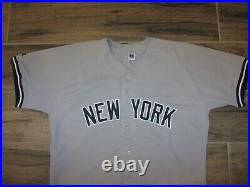 Authentic New York Yankees MLB Baseball Jersey Sewn Vintage Russell Athletic 48