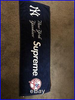 Authentic Supreme x 47 New York Yankees Hand Towel SS15 Navy