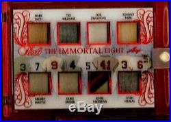 BABE RUTH BAT CARD MICKEY MANTLE TED WILLIAMS DIMAGGIO JERSEY LEAF #d3/6 1 OF 1